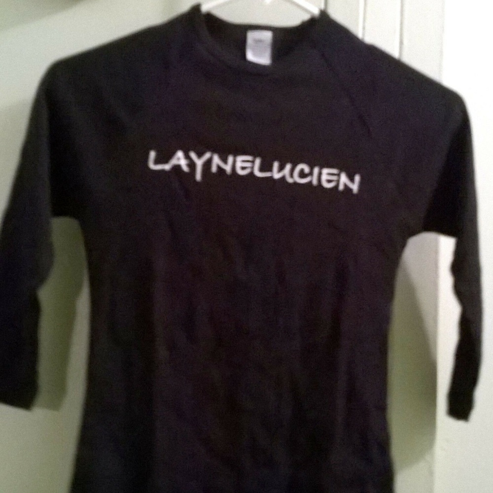 Junior T-SHIRT Black Top Extra Small Petite